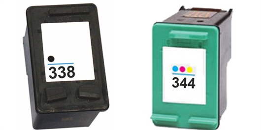 Komplet tinta za HP C8765EE nr.338 (crna) + C9363EE nr.344 (boja), zamjenski