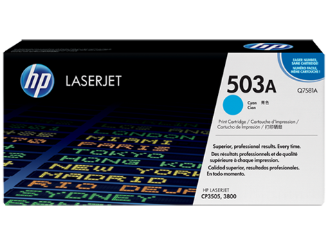 Toner HP Q7581A (plava), original