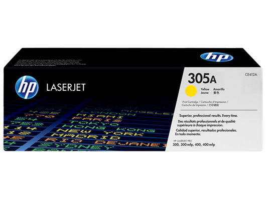 Toner HP CE412A 305A (žuta), original