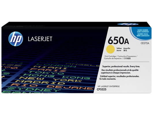 Toner HP CE272A 650A (žuta), original