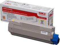 Toner OKI 43865721 (C5850) (žuta), original