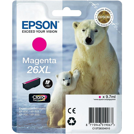 Tinta Epson 26 XL (C13T26334010) (ljubičasta), original