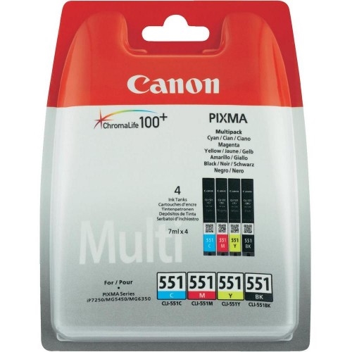 Komplet tinta Canon CLI-551 (BK/C/M/Y), original