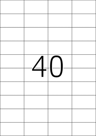 Naljepnice 651, 52,5 X 29,7 mm
