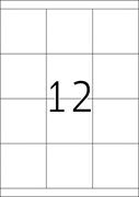 Naljepnice 661, 70 X 67,7 mm
