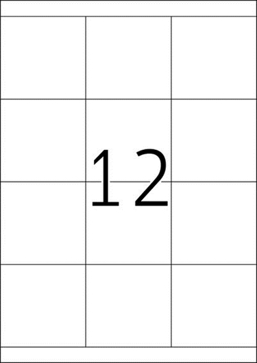 Naljepnice 661, 70 X 67,7 mm