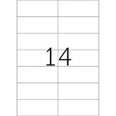 Naljepnice 653, 105 X 42,3 mm