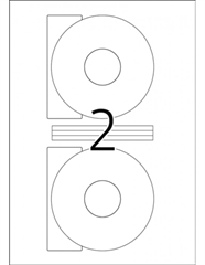 Naljepnice 654, promjer 117 mm