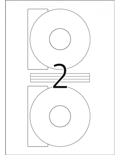 Naljepnice 654, promjer 117 mm