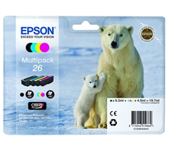 Komplet tinta Epson 26 (C13T26164010) (BK/C/M/Y), original