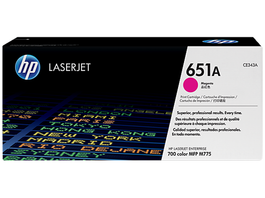 Toner HP CE343A / 651A (ljubičasta), original