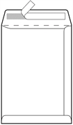 Kuverta vrećica B4, 250 x 353 mm, bijela, 100 g, 500 komada