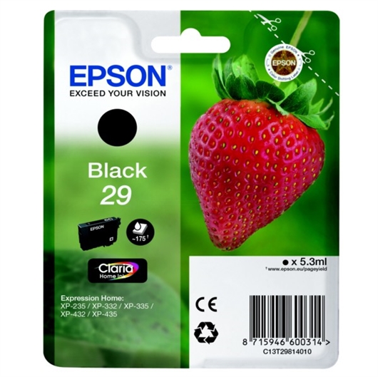 Tinta Epson 29 BK (C13T29814010) (crna), original