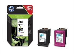 Komplet tinta HP N9J72AE (nr.301 BK + nr.301 CMY), dvostruko pakiranje, original