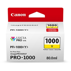 Tinta Canon PFI-1000 Y (žuta), original