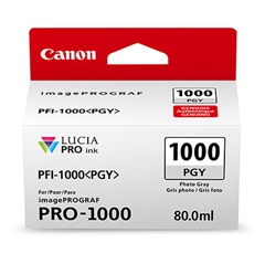 Tinta Canon PFI-1000 PGY (foto siva), original