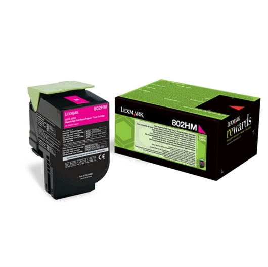 Toner Lexmark 80C2HME (ljubičasta), original