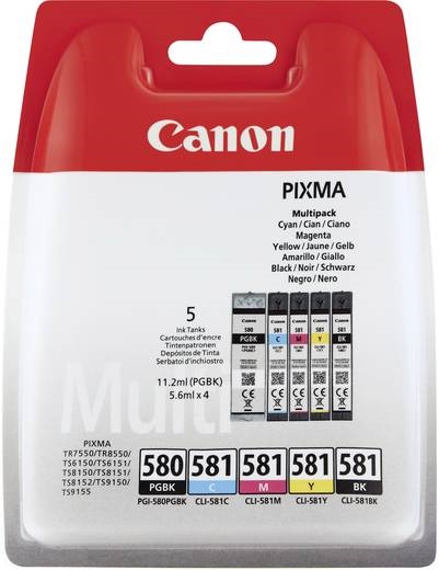 Komplet tinta Canon PGI-580PGBK + CLI-581 (BK/C/M/Y), original