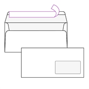 Kuverta American, 230 x 110 mm, s desnim prozorom, 500 komada, 90 g