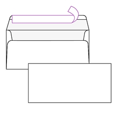 Kuverta American, 230 x 110 mm, bez prozora, 500 komada, 90 g