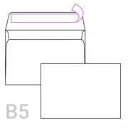 Kuverta B5, 250 x 176 mm, bijela, 500 komada