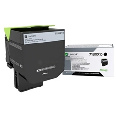 Toner Lexmark 71B0X10 (crna), original