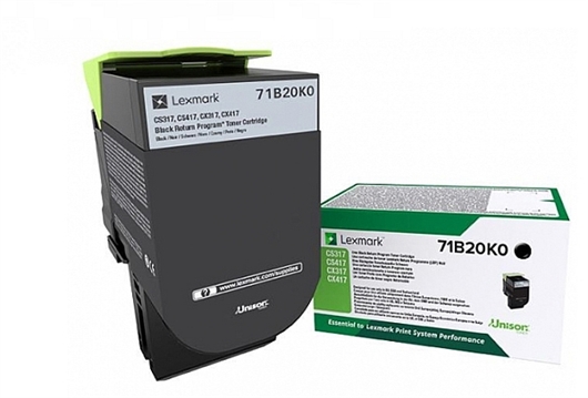 Toner Lexmark 71B20K0 (crna), original