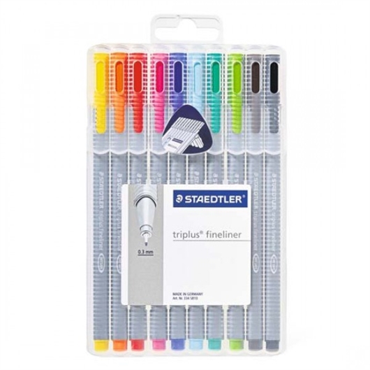 Flomasteri Staedtler Fineliner Triplus, 10 kom