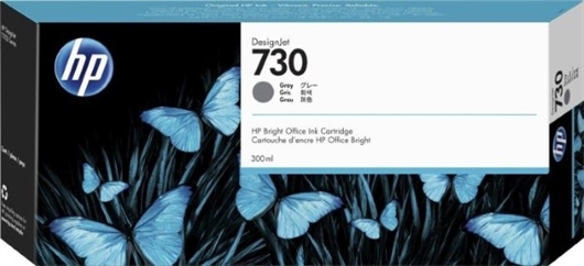 Tinta HP P2V72A nr.730 (siva), original
