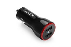 Auto punjač USB Anker PowerDrive, 2 ulaza, crna