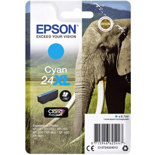 Tinta Epson 24XL (C13T24324012) (plava), original