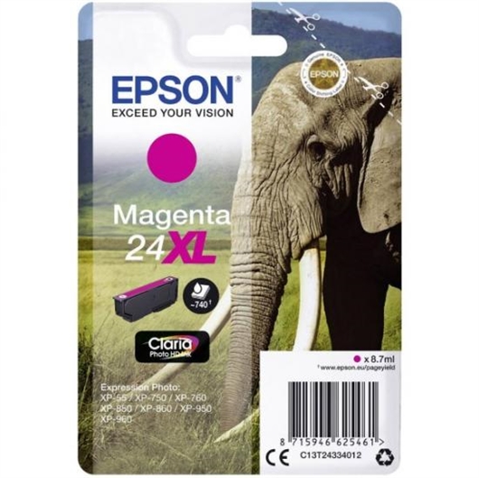 Tinta Epson 24XL (C13T24334012) (ljubičasta), original