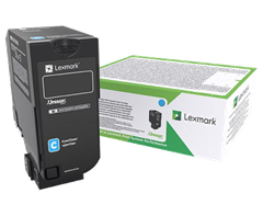 Toner Lexmark 74C2HCE (plava), original
