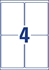 Naljepnice Zweckform J4774 99,1 x 139 mm