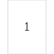 Naljepnice u boji Appli, 210 x 297 mm, plave