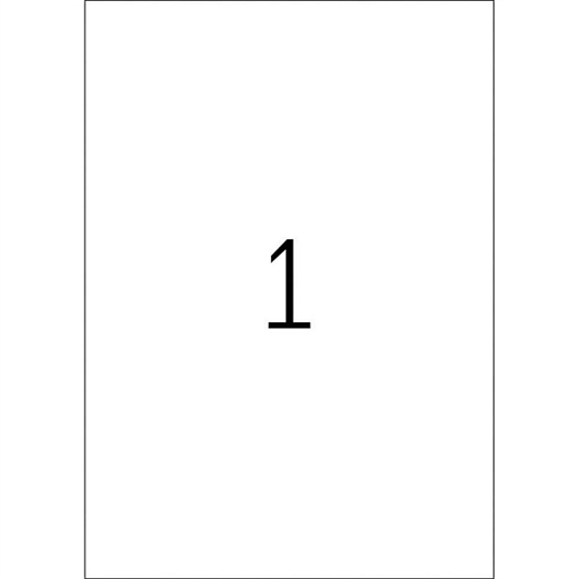 Naljepnice u boji Appli, 210 x 297 mm, plave
