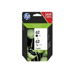 Komplet tinta HP N9J71AE (nr.62 BK + CMY), dvostruko pakiranje, original