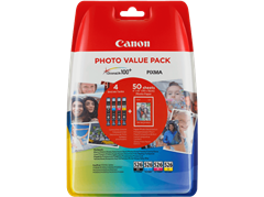 Komplet tinta Canon CLI-526 (BK/C/M/Y), original + papir (4540B017AA)