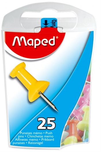 Čavlići Maped za pluto, 25 komada, u boji