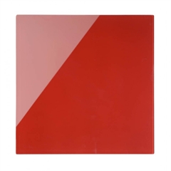 Zidna staklena ploča Bi-Office, 38 x 38 cm, crvena