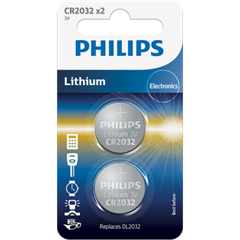 Baterija Philips CR2032, 3V, 2 komada