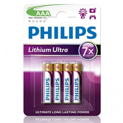 Baterija Philips Lithium Ultra AAA-LR03, 4 komada