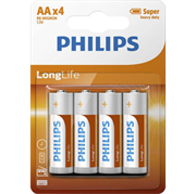 Baterija Philips LongLife AA-R06, 4 komada