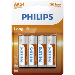 Baterija Philips LongLife AA-R06, 4 komada