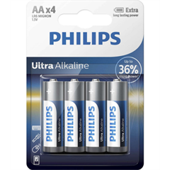 Baterija Philips Ultra Alkaline AA-LR6, 4 komada