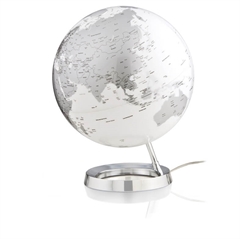 Globus Metal Chrome, 30 cm, sa svjetlom, engleski