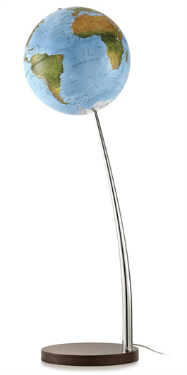 Globus Vertigo Blue, 37 cm, sa svjetlom, engleski