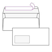 Kuverta American, 230 x 110 mm, s lijevim prozorom, 900 komada, laserski ispis
