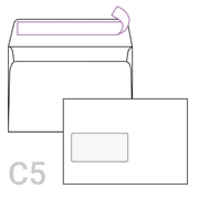 Kuverta C5 s lijevim prozorom, 162 x 229 mm, 1.000 komada