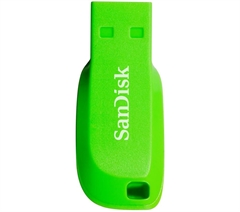 USB stick SanDisk Cruzer Blade, 64 GB, zelena